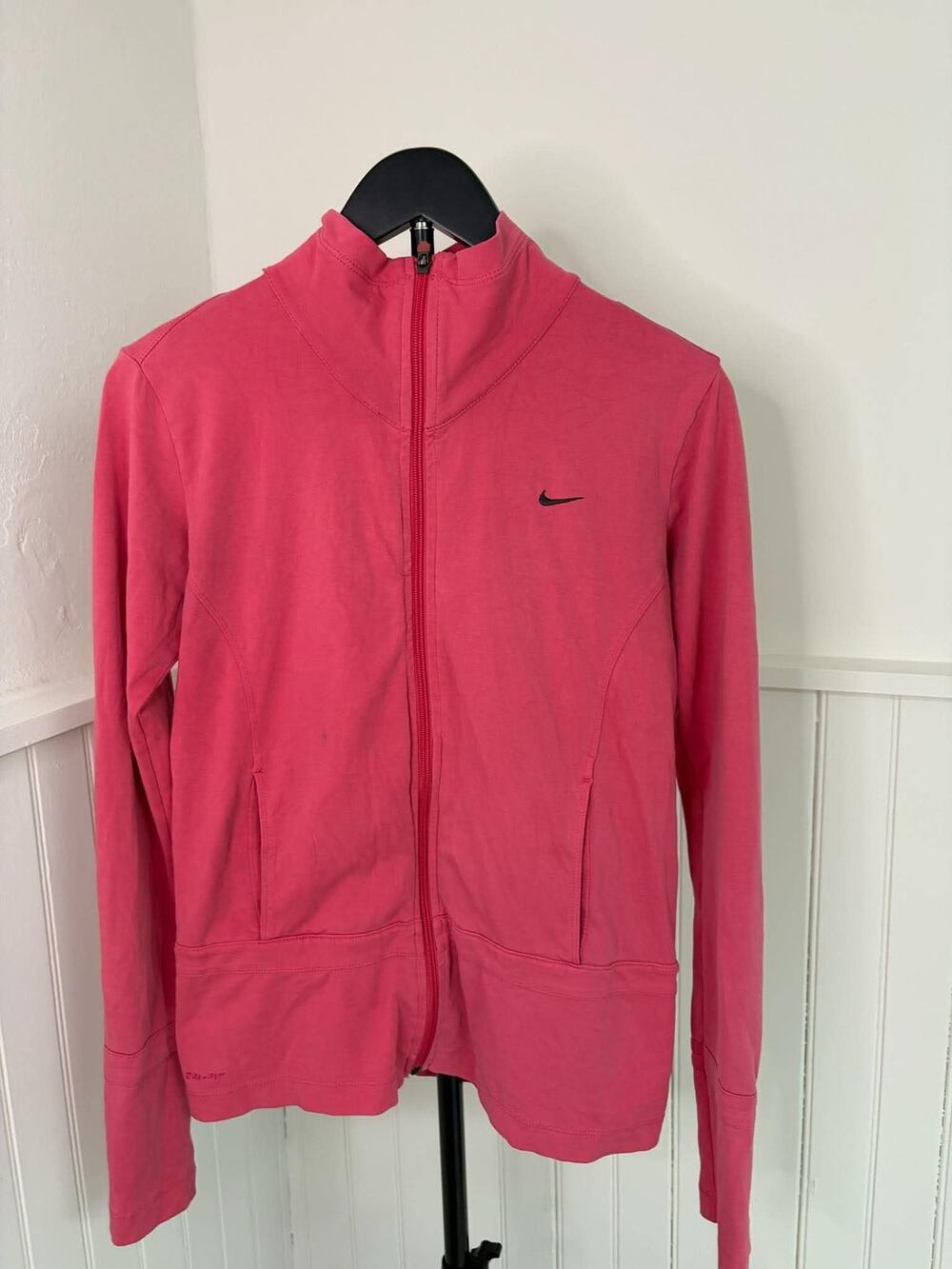 Nike Dri-FIT Pink Full-Zip Jacket — Medium